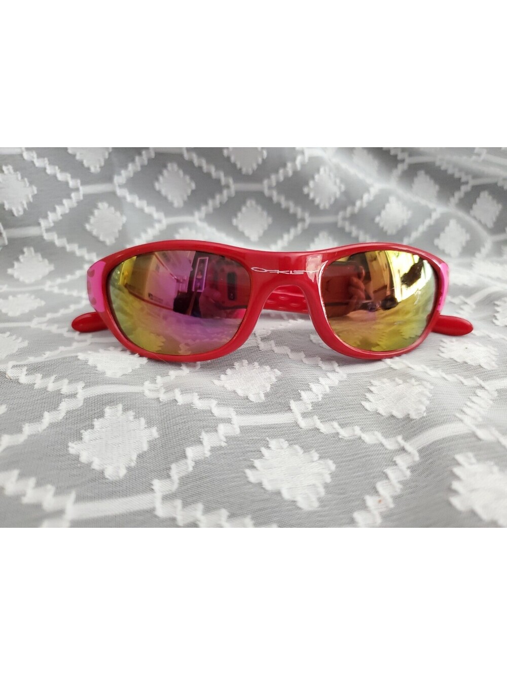 Vtg Oakley Fives Pink/Red